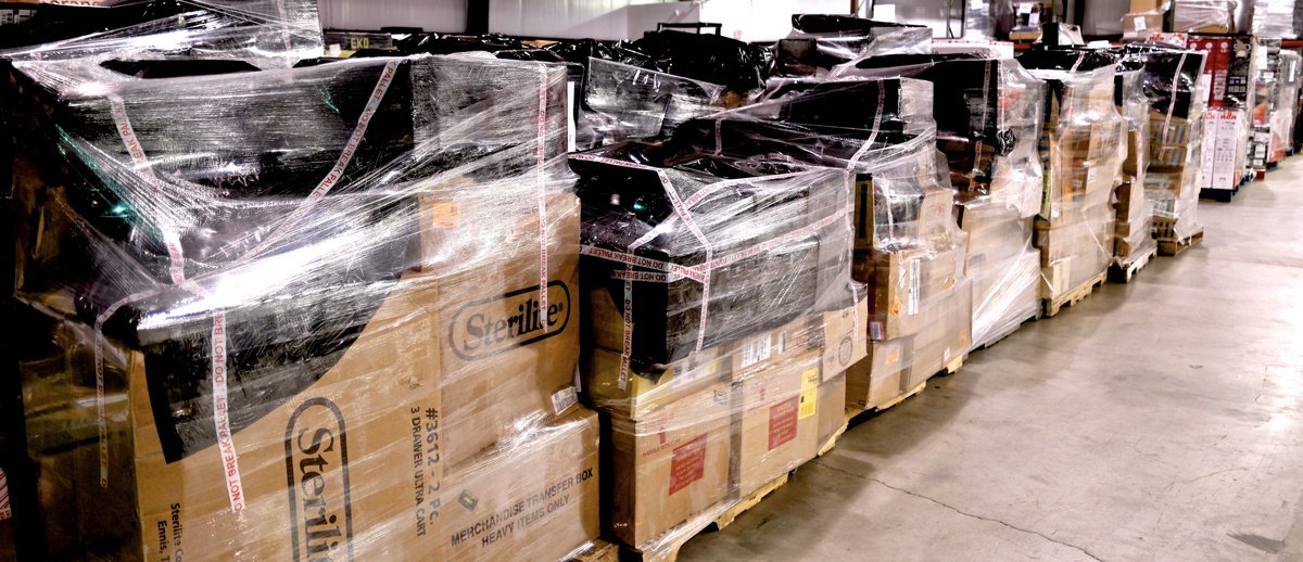 pallets of returns